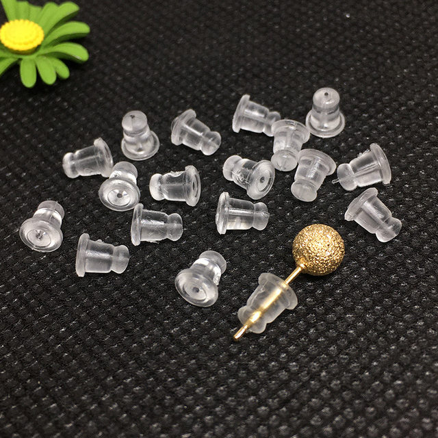 Ear Plug Accessory Silicone ear plug prevent plugging head transparent earplug gold ...