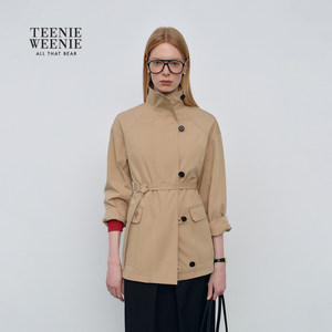 
TeenieWeenie Bear Women's Simple Windbreaker 26 Spring New Casual Comfortable Trendy Fashion Jacket