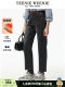 TeenieWeenie bear light warm velvet jeans winter fur trousers high waist casual simple style pants for women