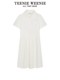 
TeenieWeenie Bear Women's White Dress Summer New French Cotton Soft Short Skirt
