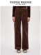 TeenieWeenie Bear Autumn and Winter Retro Simple Corduroy Long Pants Fashionable Textured Casual Pants Women's Clothing
