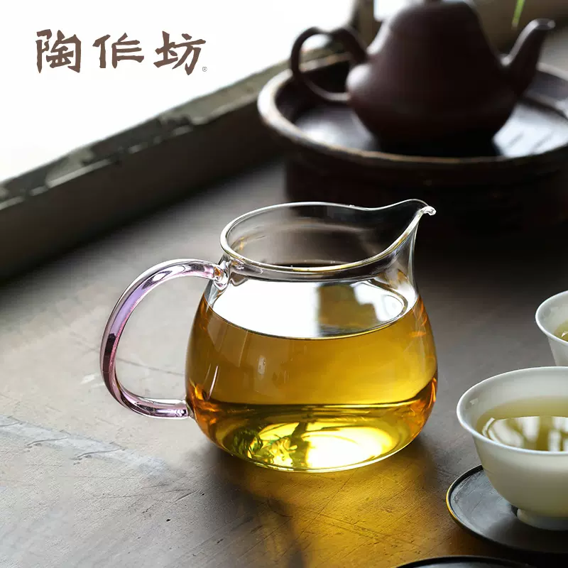 玻璃公道分茶器茶漏中式茶海茶壶过滤公杯功夫耐高温小清新茶具 Taobao