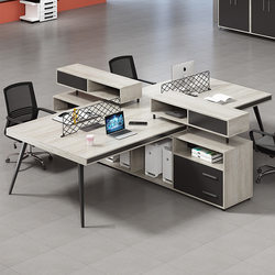 Financial Office Desk Creative Cubicle Partition Booth Simple Modern Staff Face-To-Face Four-Person Desk