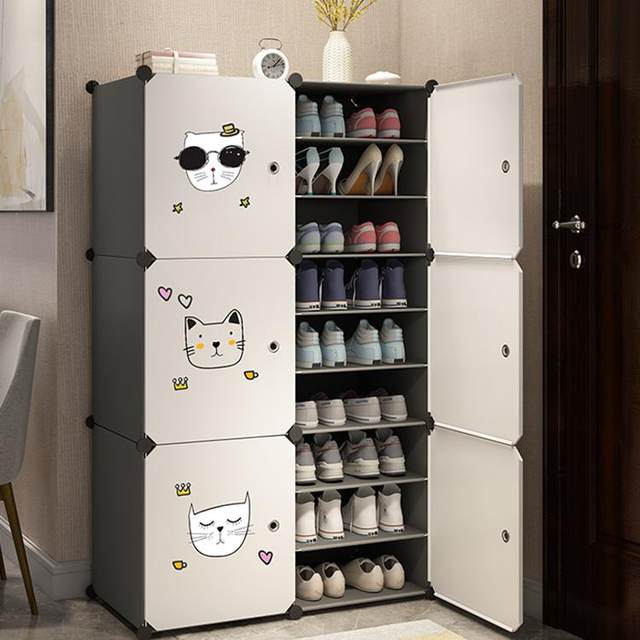 Shoe rack simple door door home multi-layer dustproof storage box indoor shoe cabinet storage tool new 2025 hot model