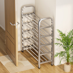 Stainless Steel Shoe Rack for Home Use, Multi-Layer, Sturdy and Durable, Narrow and Small Shoe Cabinet, Indoor, Good-Looking, Simple Shoe Storage Rack