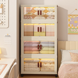 Storage cabinet for home installation without installation baby wardrobe