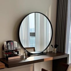 Makeup Mirror Desktop Led Bedroom Smart Vanity Mirror Rechargeable Dressing Room Mirror with Light New Beauty Mirror