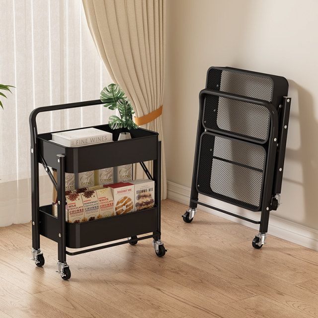 Foldable snack rack floor-standing home living room simple bookshelf ...