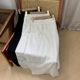 Lace hollow hook flower skirt for women's spring new high-waisted slim straight mid-length skirt C#7
