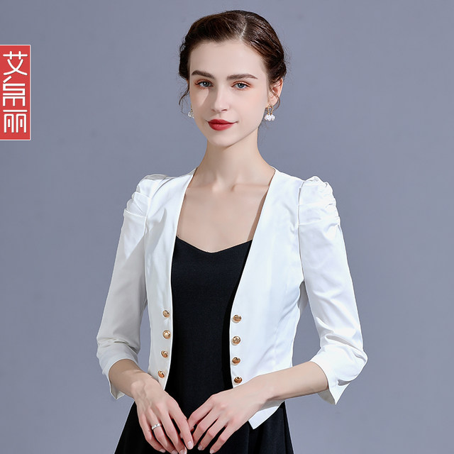 Small shawl coat thin section small suit three-quarter sleeve shawl ...