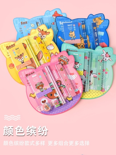 Set Regalo Forniture Scolastiche 222 Pezzi - Cancelleria Colorata Per Bambini - Foto 6