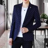 Autumn and winter new casual suits for men, slim and handsome young men, Korean style small suit jackets, trendy velvet single suit tops