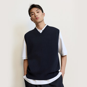 
TRENDIANO acetate cotton blend sleeveless sweater men's breathable vest 1SM2030240