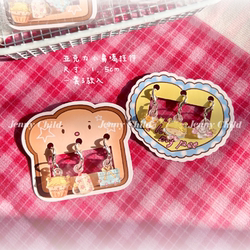 Little Jenny Child Cartoon Acrylic Keychain Bag Pendant Cute Decoration Hanging Ornament Journal Decoration