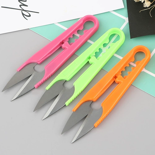 Пластиковые нескользящие маленькие ножницы