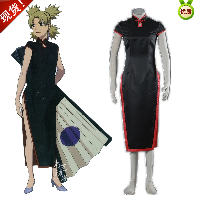 Naruto Temari cos trang phục sườn xám chủ MC phim hoạt hình trò chơi nữ trẻ em trang phục hóa trang cosplay kakashi anbu