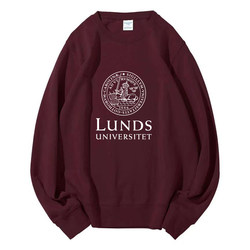 Lund University in Sweden Round-Neck Sweatshirt, Lund University Merchandise, Gold-Stamped Fleece Jacket, Student Class Uniform