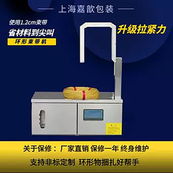 Opp Open-Loop Strapping Machine, Fully Automatic Packaging Machine, Strapping Machine for Vegetables, Film, Small Items, Stainless Steel Waist Strapping Machine