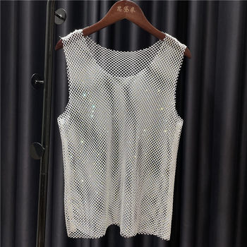
Light diamond nightclub perspective vest thin style flash