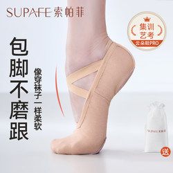 Elastic Dance Shoes for Women, Adults and Children, Ballet Shoes, Classical Dance New Style Dance Shoes, Practice Soft-Soled Gymnastics Shoes