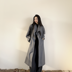 
Metropolis丨100 worsted merino wool丨colored fabric high-end commuter windbreaker jacket-MY6187