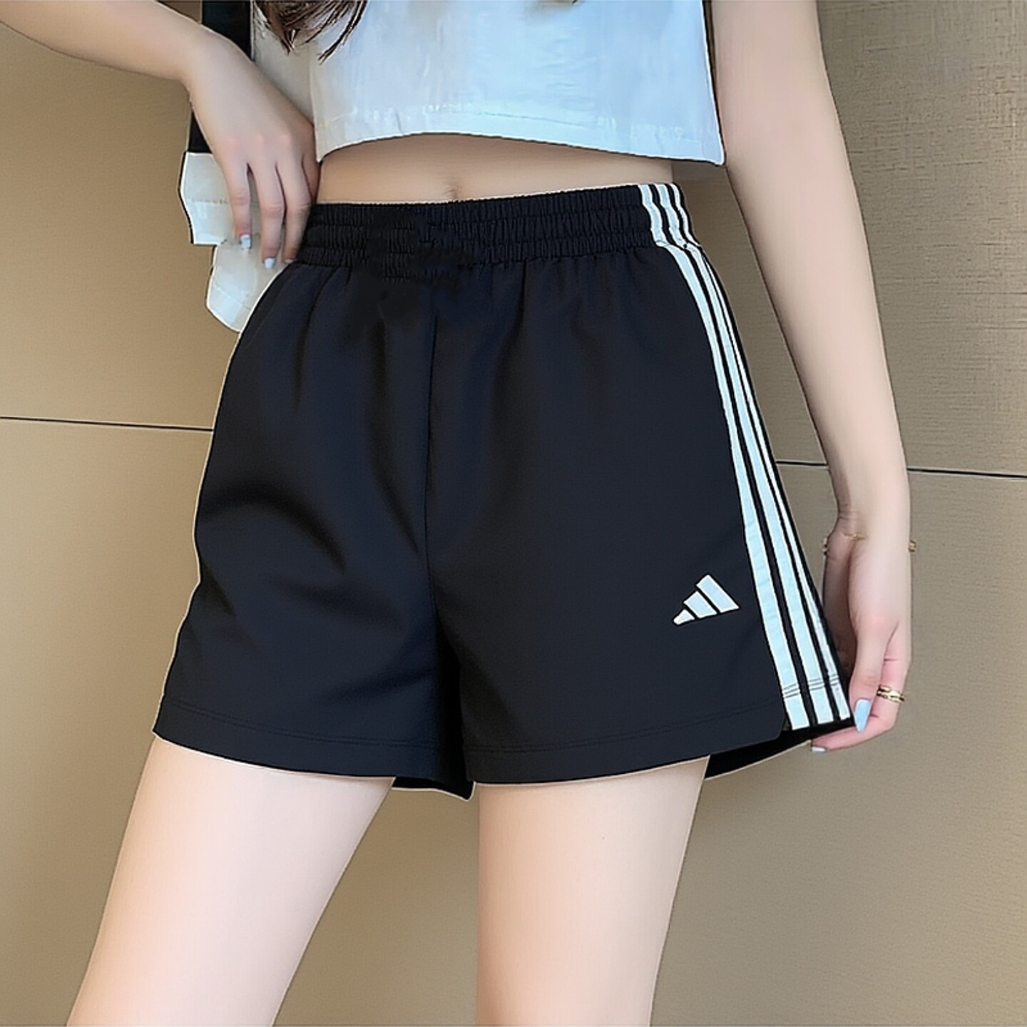 Шорты Adidas женские летние быстросохнущие дышащие брюки в американском стиле женские спортивные брюки для фитнеса и тренировок для бега