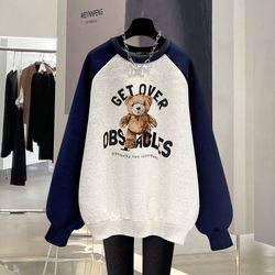 Bear printed round neck sweatshirt SMZY/Shangmeijism