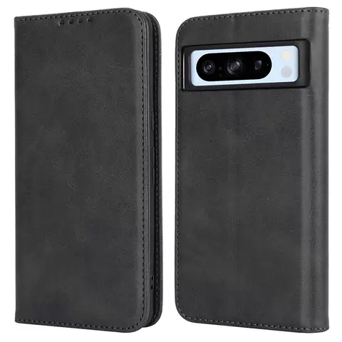Google Pixel 8, Google Pixel 8 Pro  Phone Cases Covers  Leather Magnetic Wallets Folio Flip Synthetic Leather Card Holder Wallets Business Kickstand Folding Stand
