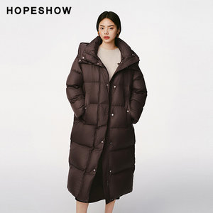 
[Daily Price] Red Sleeve New Winter Women's Double Zipper Stand Collar Over-the-Knee Thickened Long Down Jacket