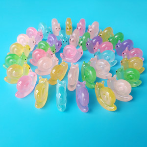 
Mini luminous snail ornaments desktop decorations luminous crystal small animal doll toys fluorescent small objects