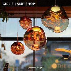 British Dixon Melt Lava Chandelier Modern Minimalist Loft Duplex Living Room Light High-Ceiling Stairwell Light