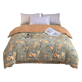 100% cotton thick brushed quilt cover, skin-friendly and soft