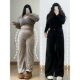 300Jin [Jin equals 0.5 kg] Large size fat mm black wide-leg high-waist jeans for women with versatile draping loose thickened pear straight pants