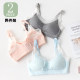 
Large size girl's bra development stage pure cotton junior high school students high school upper support fixed side fastening fat students sports thin bra