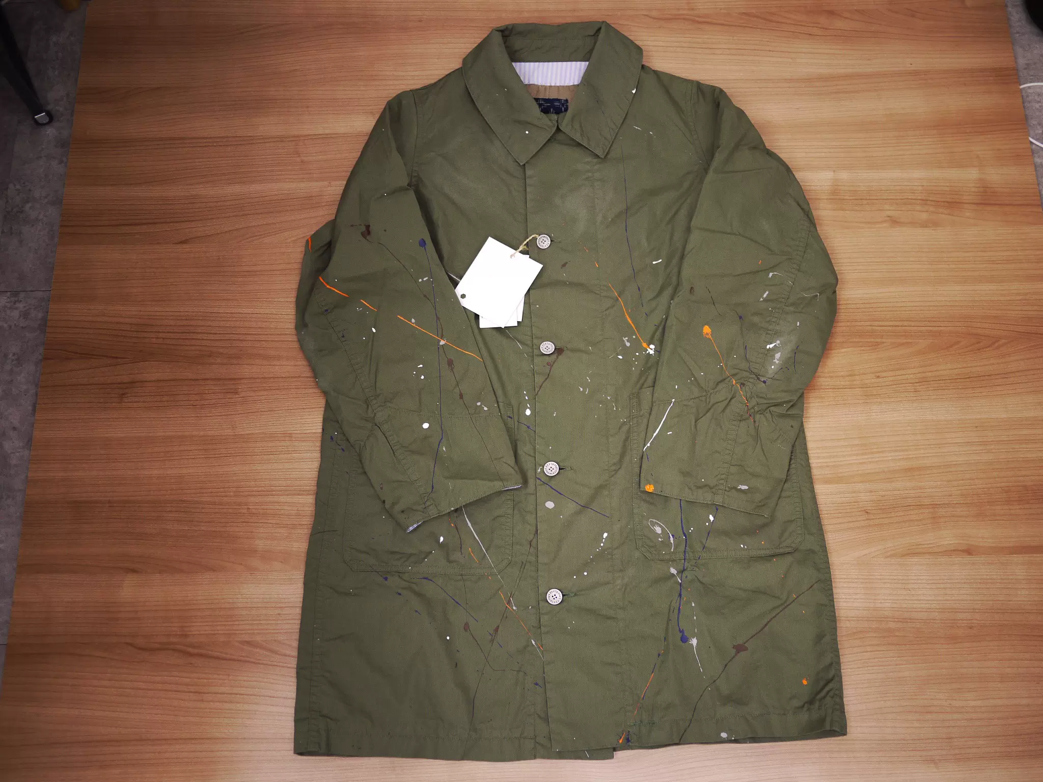 SOLD OUT】Visvim 展會19AW ICT GREASE MONKEY COAT OLIVE 1-Taobao