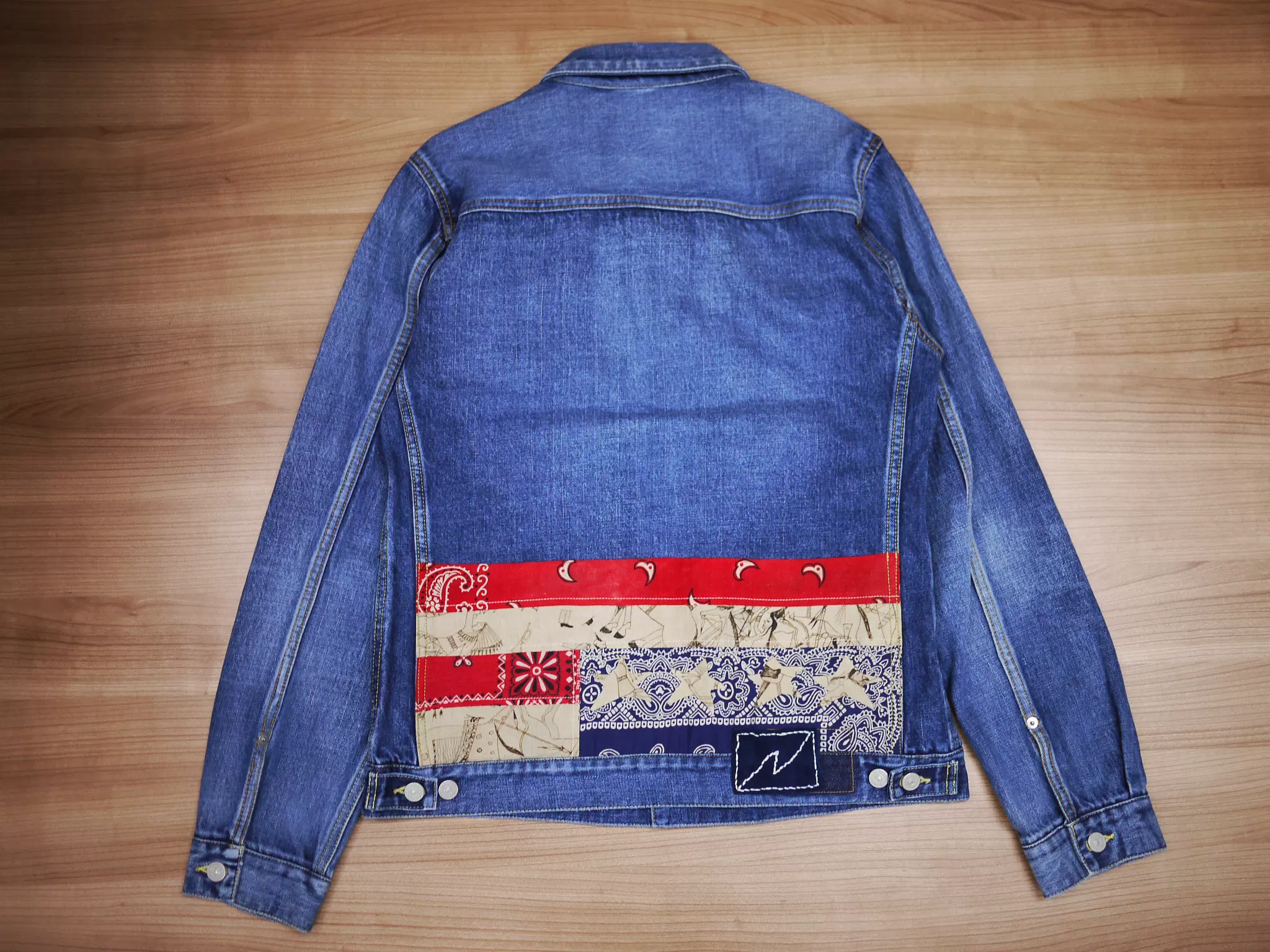 SOLD OUT】Visvim ICT 101 DAMAGED FLAG STARS 4-Taobao