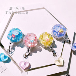 Employee Badge Transparent Name Tag Cartoon Work Id Badge Holder Doctor Nurse Retractable Buckle Badge Holder