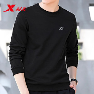 
Xtep pullover round neck long sleeve men's sweatshirt 2025 new sports and casual top loose long sleeve inner men