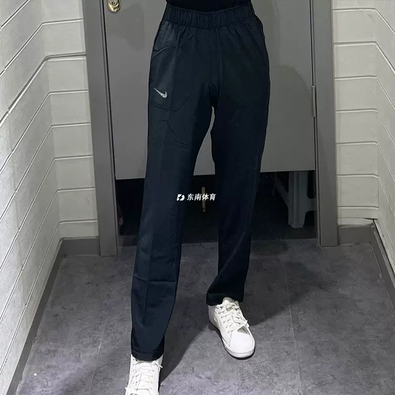 耐克Nike 男女大童梭织舒适透气跑步运动休闲直筒长裤DN2218-010-Taobao