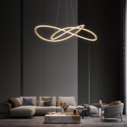 All-Copper Light Luxury Minimalist Living Room Chandelier, Modern Simple and Elegant Living Room Lamp, 2025 New Nordic Lighting Fixtures
