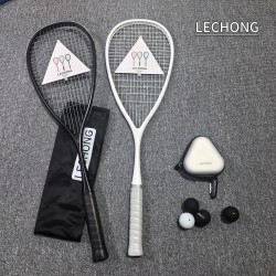 Ultra-Light Beginner Squash Racket, Full Carbon Lechong Genuine Squash Racket for Entry-Level and Advanced Players [High-End Niche]