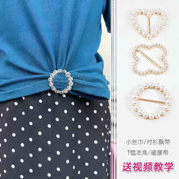 Knotted buckle scarf buckle alloy Korean version for women