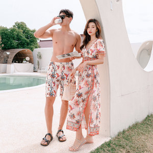 Couple Swimsuit Women 2026 New Couple Style Split Three-piece Sexy Suit Beach Pants Hot Spring Swimwear