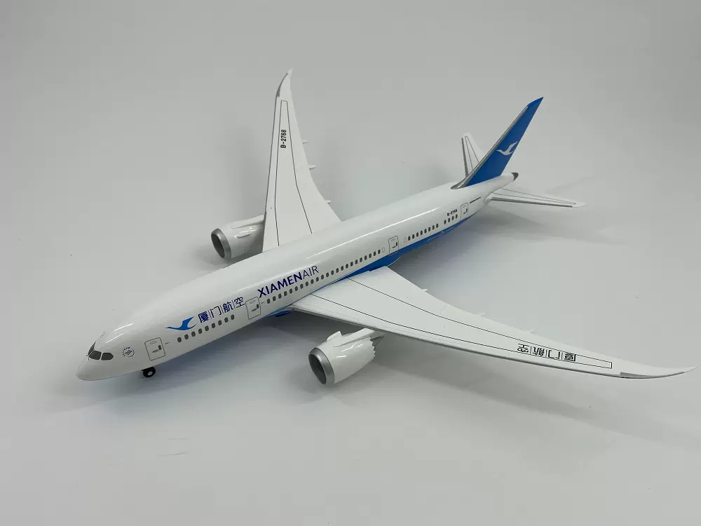 拼装飞机模型1/200 厦门航空Boeing 787-8 B-2768 木底座白盒-Taobao