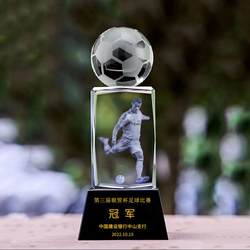 Crystal Engraved Trophy for Sports: Basketball, Football, Volleyball, Tennis, Baseball, Badminton, Sports Games, and Awards