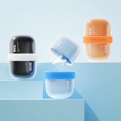 Portable Medicine Box with Large Capacity and Multiple Compartments for Storing Medicines and Pills, Sealed and Light-Proof Storage Box