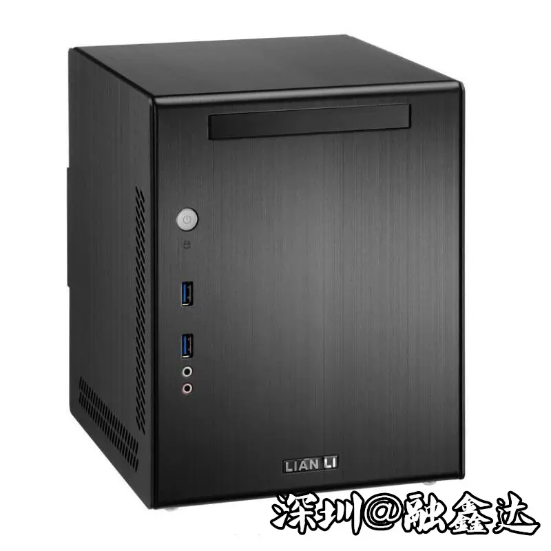 联力pc-q03b全铝 itx黑色机箱配台湾原厂全铝机箱lian li经典现货