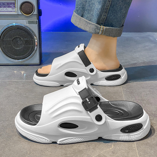 Xialu Men's EVA Flip Flops - Thick Sole Beach Sandals