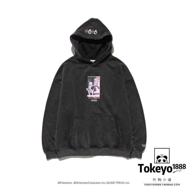 日本代购】 9090 Pokémon hoodie 宝可梦套头帽衫-Taobao