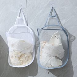 Dirty Laundry Basket, Foldable Storage Bin, Trendy Mesh Laundry Basket, Household Laundry Basket, Toy and Doll Storage Bin